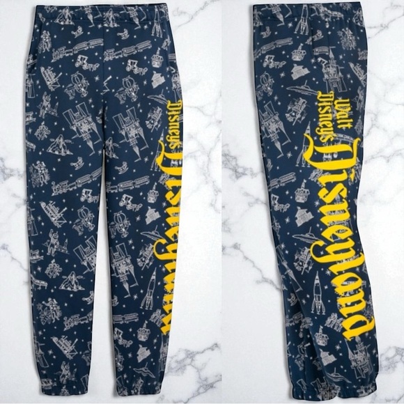 NWOT Disney 100 Disneyland Resort Comfort Jogger Sweatpants Novelty Unisex XXL - Picture 1 of 13